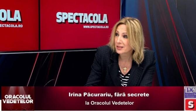 Irina Păcurariu, fără secrete, la Oracolul Vedetelor