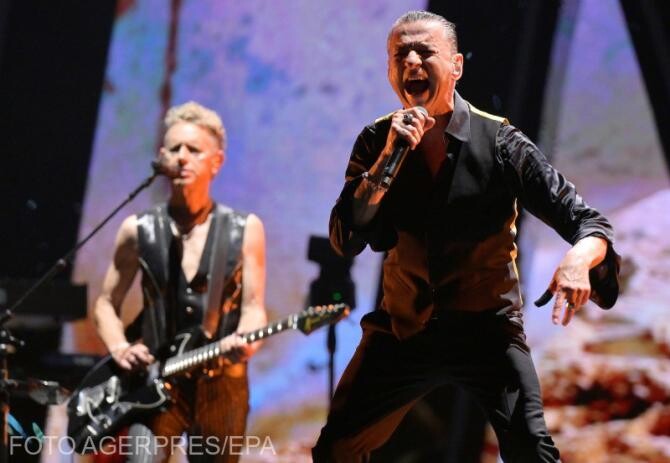Depeche Mode, 12 iulie, 2023, în concert la Roma. Foto: EPA - Agerpres