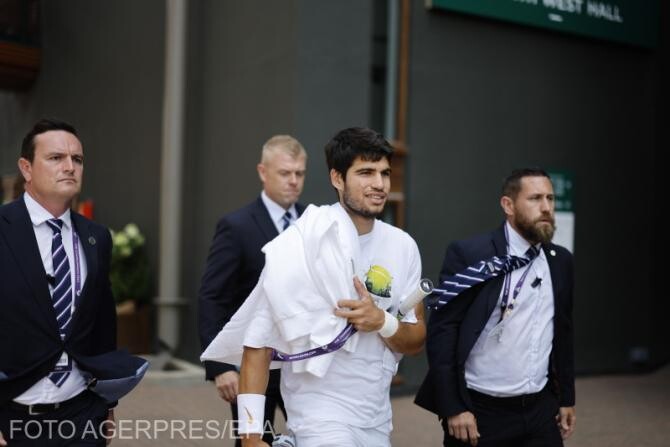 Novak Djokovic, învins la Wimbledon de Carlos Alcaraz. "Nu mă aşteptam să realizez acest vis atât de repede" / Foto: Agerpres
