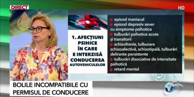 Lista bolilor incompatibile cu permisul de conducere. Nu ai voie la volan în aceste cazuri / Foto: Captură video Antena 3 CNN