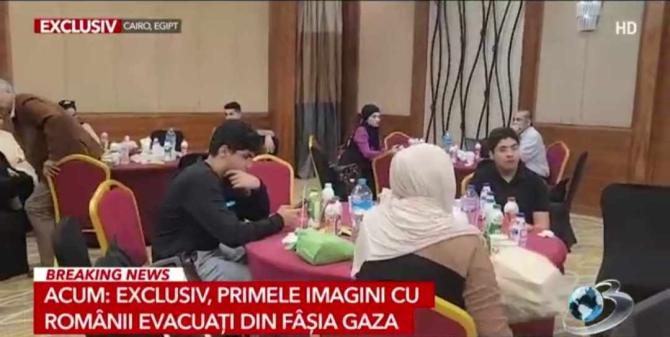 Primele declarații ale românilor care au scăpat de infernul din Fâșia Gaza. Ce vor să facă atunci când vor ajunge în România / Foto: Captură video Antena 3 CNN
