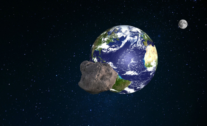 Un asteroid de mărimea unui teren de fotbal trece vineri prin apropierea Pământului. Este clasificat drept potențial periculos / Foto: Pixabay