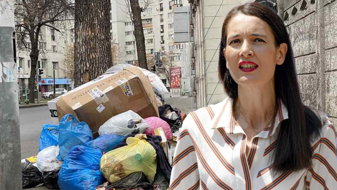 Criza gunoiului din Sectorul 1 a plecat de la faptul că primarul Clotilde Armand a refuzat să plătească facturile pentru ridicarea deșeurilor